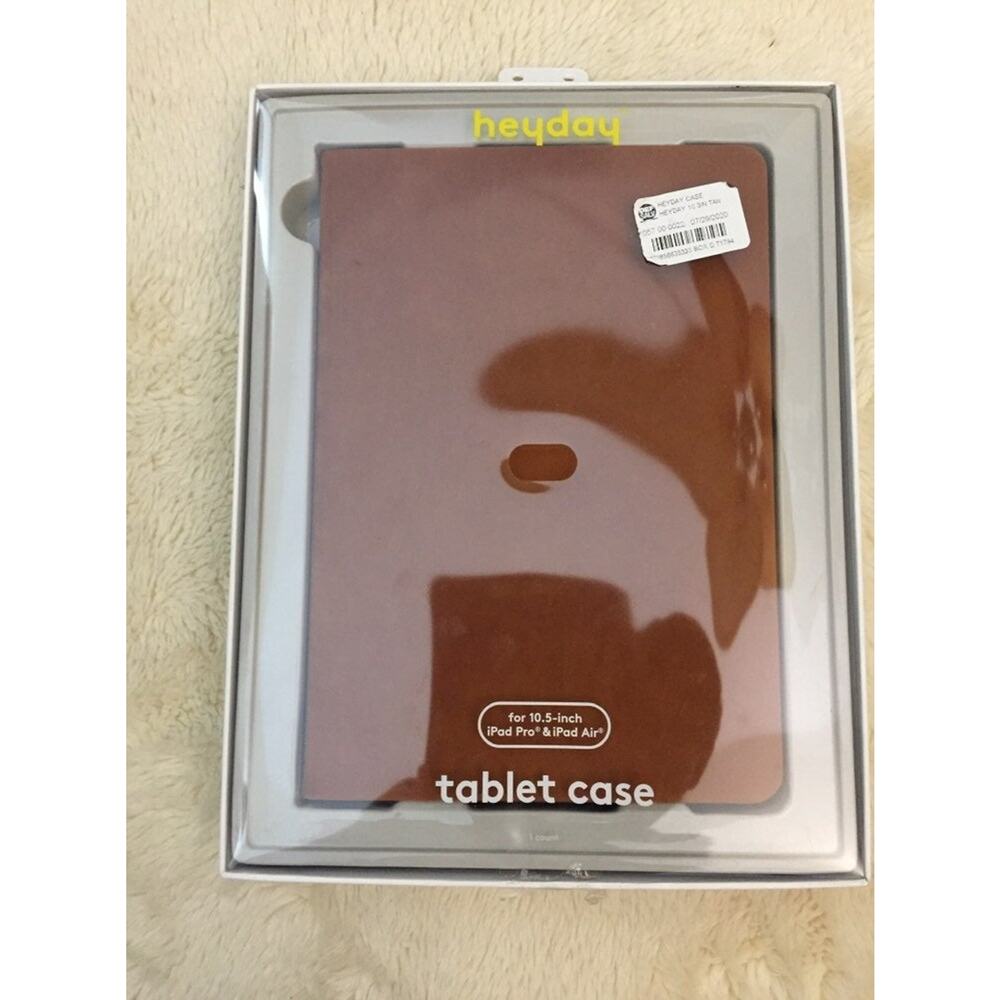 heyday™ Apple iPad pro/ Air 10.5" case- Tan Faux Suede